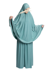Premium Jersey Khimar Set - Mint