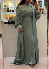 Abaya Mettalic Mint