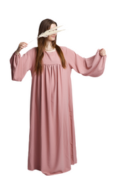 Ballonärmel Medina – Seide-Look - Rosa