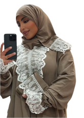 Gebets Set mit Tasche Baumwolle - Cappuccino