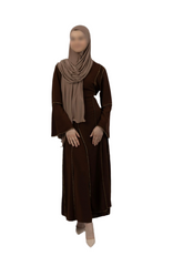 Goldverzierter Zweiteiler - Braun