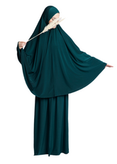 Premium Jersey Khimar Set - Grün