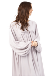Ballonärmel Medina – Seide-Look - Grau