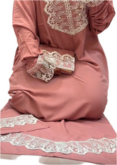 Gebets Set mit Tasche Baumwolle - Rosa