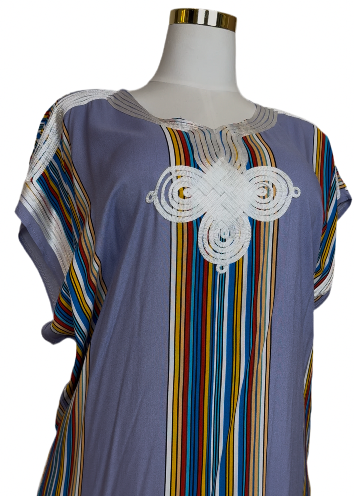 Marokkanische Gandoura Flieder