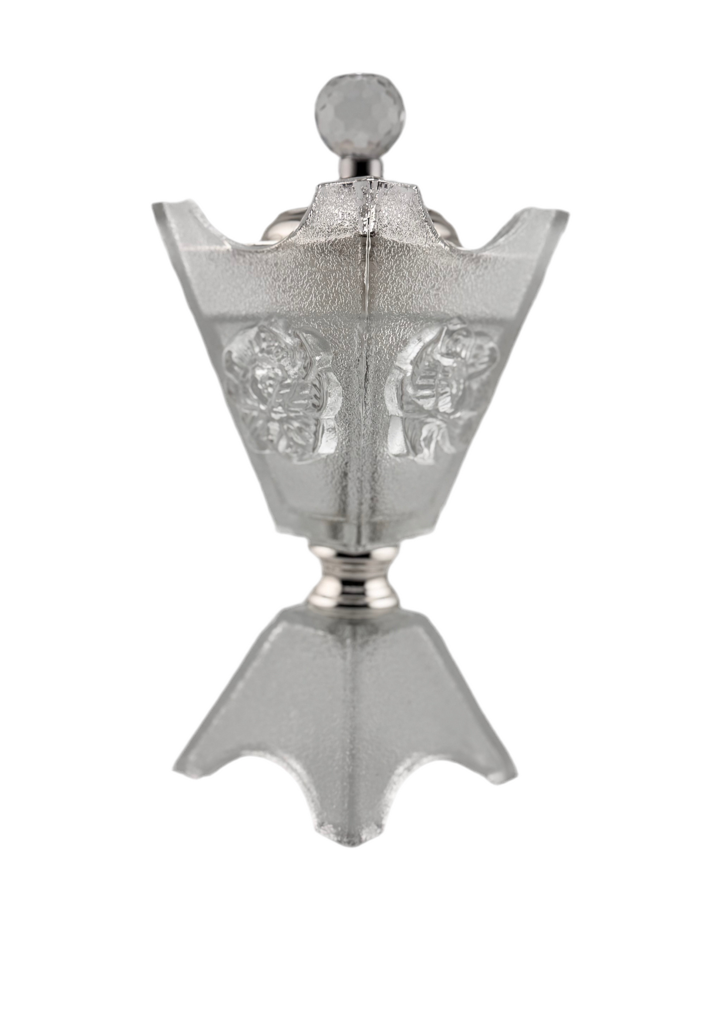 Räucherbehälter aus Glas - Silber