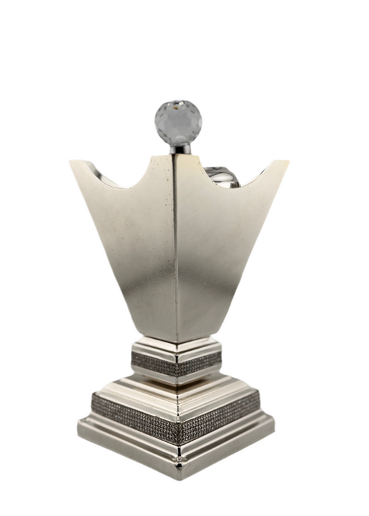 Räucherbehälter mit Deckel - Silber