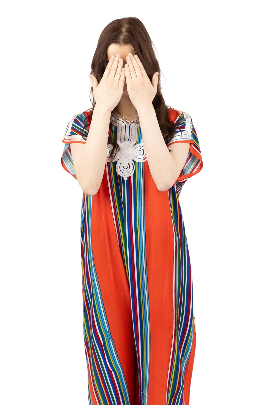 Premium Gandoura Kleid Damen Kaftan Sommerkleid Oversize